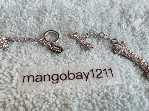 Vivienne Westwood Silver Crystal Bone Choker Necklace - Picture 4 of 4