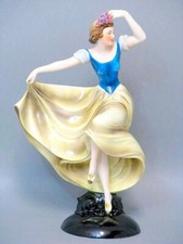 Katzhütte Tanz Figur Tänzerin Figure Figurine Goldscheider Art um 1914