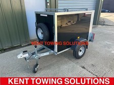 NEW Tickners Camping CP53 5FT x 3FT x 3FT 500kg Box Trailer Lockable Roof Bars ✅