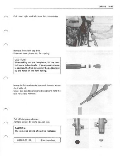 Paper 80-83 Suzuki GS1100 GS1100S GS1100ES Service Work Shop Repair Manual - Picture 5 of 5