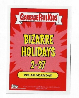 chuky様✩⋆確認専用ページ バースデーガーランド（ネーム含む） PAUL R. BEAR GARBAGE PAIL KIDS BIZARRE HOLIDAYS FEB WK 4 PURPLE