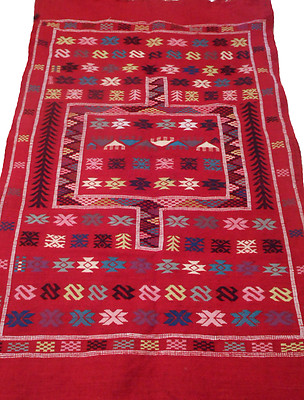  Moroccan Rug Carpet Kilim Kelim Berber Handmade Wooven Atlas Wool Authentic New