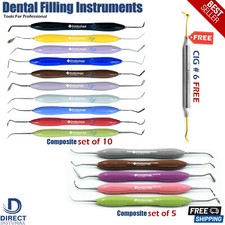 Dental Restoration Tools CiG 6 Titanium Coated Composite Filling Instruments