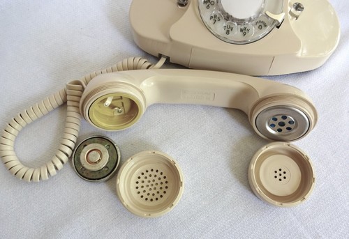 Antique telephone Western Electric rotary dial  Princess phone ivory new - Afbeelding 8 van 10