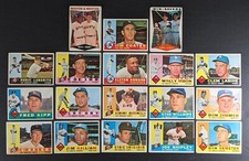 1960 Topps Baseball Set Break 18 Cards Mays-Rigney