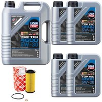 MotoröL Set Top Tec 4600 5W-30 Liqui Moly 9 Liter + ÖLfilter FüR BMW 5Er 7Er X5