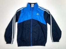 ADIDAS Boy's Jacket Size 6 Blue Zipper Front