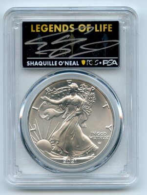 2021 $1 American Silver Eagle Type 2 PCGS PSA MS70 Legends of Life