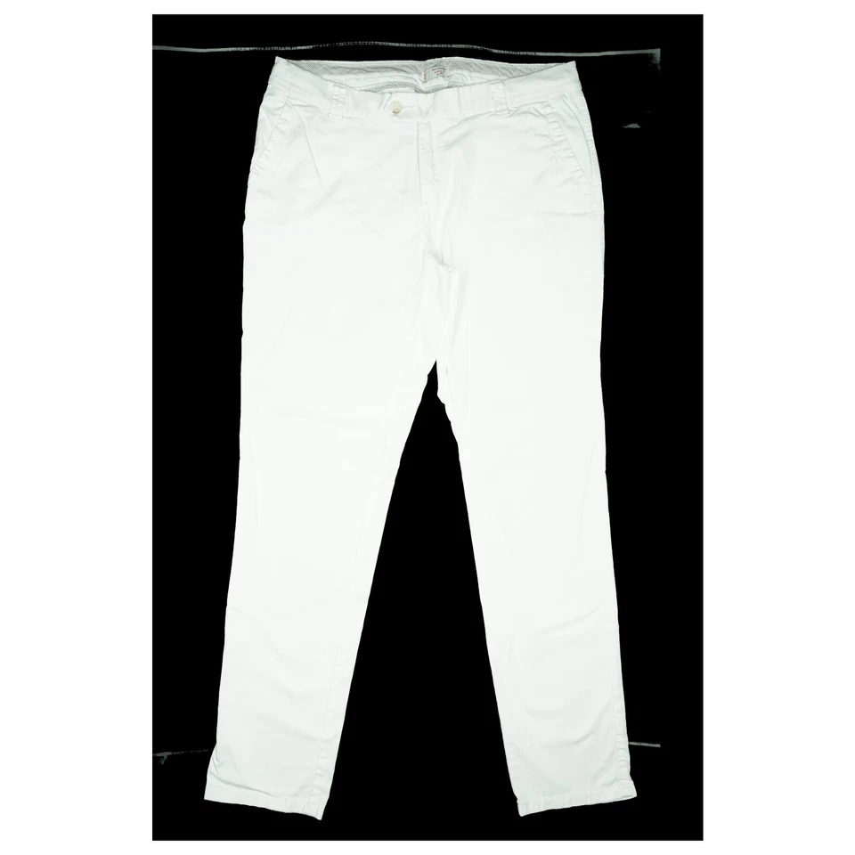 Esprit Damen Jeans Hose stretch straight mid Chino Sommer 40 W32 L32 weiß Praxis - Bild 1 von 4