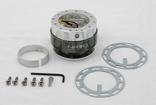 Nrg Quick Release Steering Wheel Kit Silver Black Chrome Gen 1