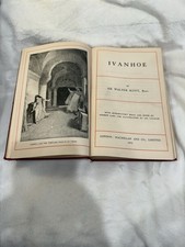 Ivanhoe, by Sir Walter Scott, 1905 edition leather vintage Macmillan pub. 