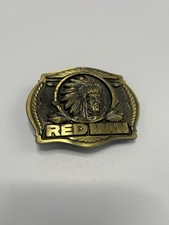 Vintage 1988 Red Man Chewing Tobacco Belt Buckle The Pinkerton Co. Limited Ed