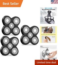 3PCS Head Shaver for freebird replacement blades, 5 Cutter Floating Head Wate...