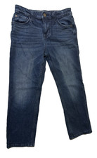 Boys Size 10 Cat Jack Brand Stretch Jeans with Snap Closure and Elastic