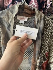 Beautiful & Unique Open Front Free Flowing Outer Woman's Medium Garment