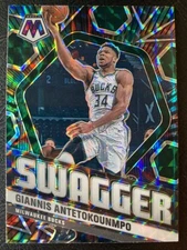 2020-21 Panini Mosaic Giannis Antetokounmpo Swagger Prizm SP #2 Bucks