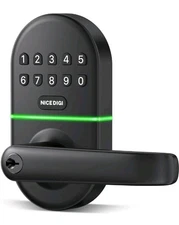 NICE DIGI Keyless Entry Digital Lock for Front/Interior Door, Matte Black