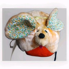 Large Vintage Sterling Best Ever Orange Mouse Stuffed Toy Carnival Prize