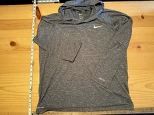 Nike Swim Dri-Fit, Long Sleeve Hoodie, UPF 40 , Dark Gray, Size L