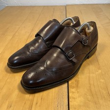 Church’s Monk Strap Shoes Longford Leather Brown U.K. 8 Double Buckle