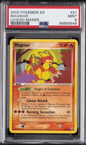 Magmar graded PSA 9 for sale on eBay
