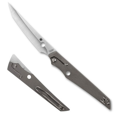 Spyderco Cobal mit M390-Klinge und Titanium-Griff, Slipjoint-Sicherung