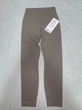 Lululemon NWT Align No Line High-Rise Pant 25" 6 Warm Ash Grey