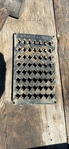 STAATS .25 TRAY 1890 BLACK CAST IRON CASHIER CHANGE COIN BANK SORT MONEY HOLDER