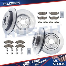 Front & Rear Disc Rotors Ceramic Brake Pads Kit for CHRYSLER-RAM-DODGE