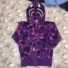 bape purple camo hoodie products for sale