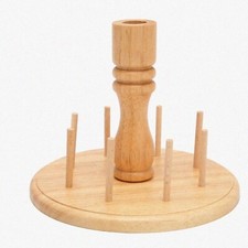 8-Spool Wooden Thread Rack for Embroidery and Quilting