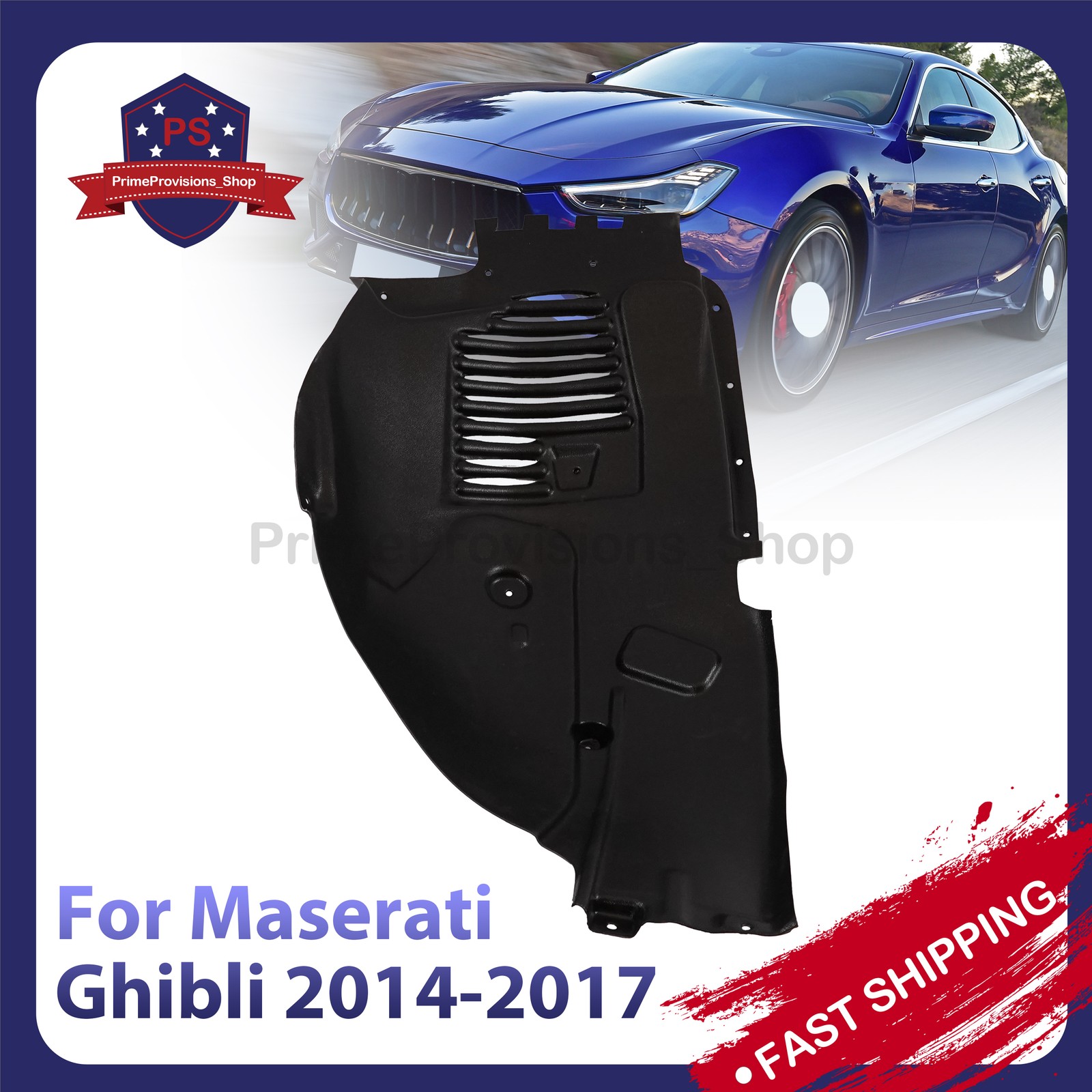 Maserati Ghibli 2014-2017 FRONT+LEFT Fender liner P/N 670030232