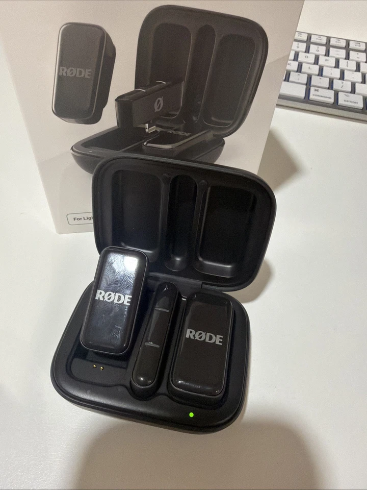 Rode Inalámbrico Micro Compacto Micrófono Inalámbrico Dos Micrófonos Estuche de Carga | Lightning Foto 4 de 4