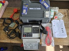 Megger Pat 150 Portable Appliance Tester PAT in Case With Attachments And Labels