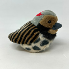 Wild Republic Audubon Bird Northern Flicker Plush Stuffed Animal 6" WORKS READ