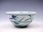 Antique Blue&White Porcelain Bamboo Leaves Hand Painted Bowl Cup #11262302 — photo 4