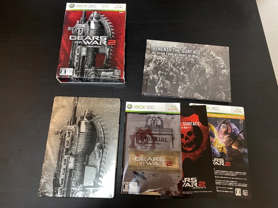 Gears of war 2 Limited edition w/Unopened booklet Import Japan Xbox 360 GoW 2 JP - Image 2 of 4