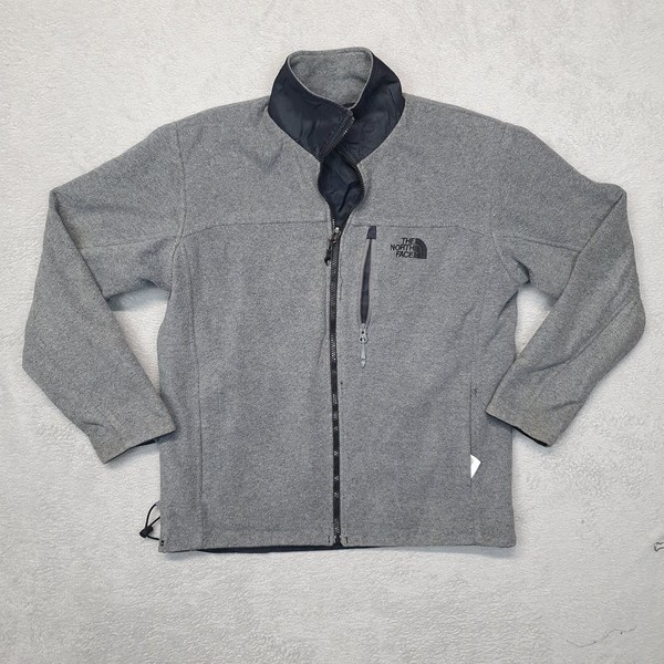 The North Face Flight Series Reversible Jacket Men Small Black/Grey Full Zip