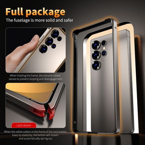 Coque antichoc sans cadre en métal pour Samsung Galaxy S25 S24 S26Ultra antichoc - Photo 3/18