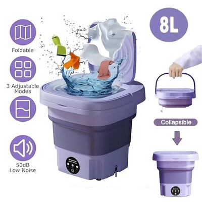 Portable Washing Machine Mini Washer Foldable Washer and Spin Dryer Small Travel