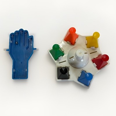 1972 Game of Happiness Replacement Parts White Star Spinner Blue Hand Selection
