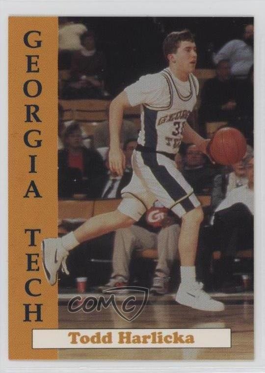1992-93 Georgia Tech Yellow Jackets Team Issue Todd Harlicka #11 0q3