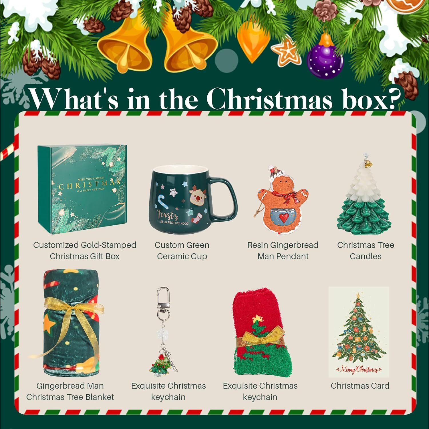 Christmas Gifts Basket for Women 2025 | Christmas Gift Box for Friend, Family | 