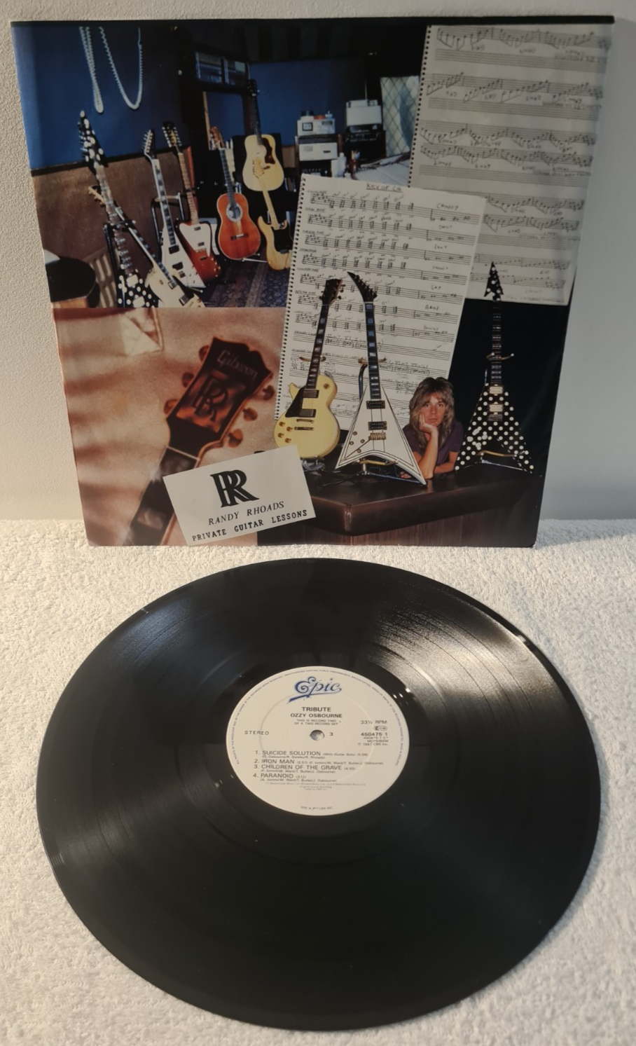 OZZY OSBOURNE/RANDY RHOADS - TRIBUTE - VINYL LP - 1987 RECORD 2 ONLY ...