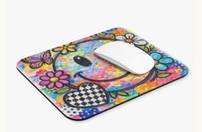 Computer Mouse Pad, 9 1/4 by 7 3/4 inches. Washable, Flexible , Rubber Non Slip