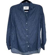 Grayson Frank & Eileen Hero Shirt 02 Small Blue Floral Cotton Minimalist Classic