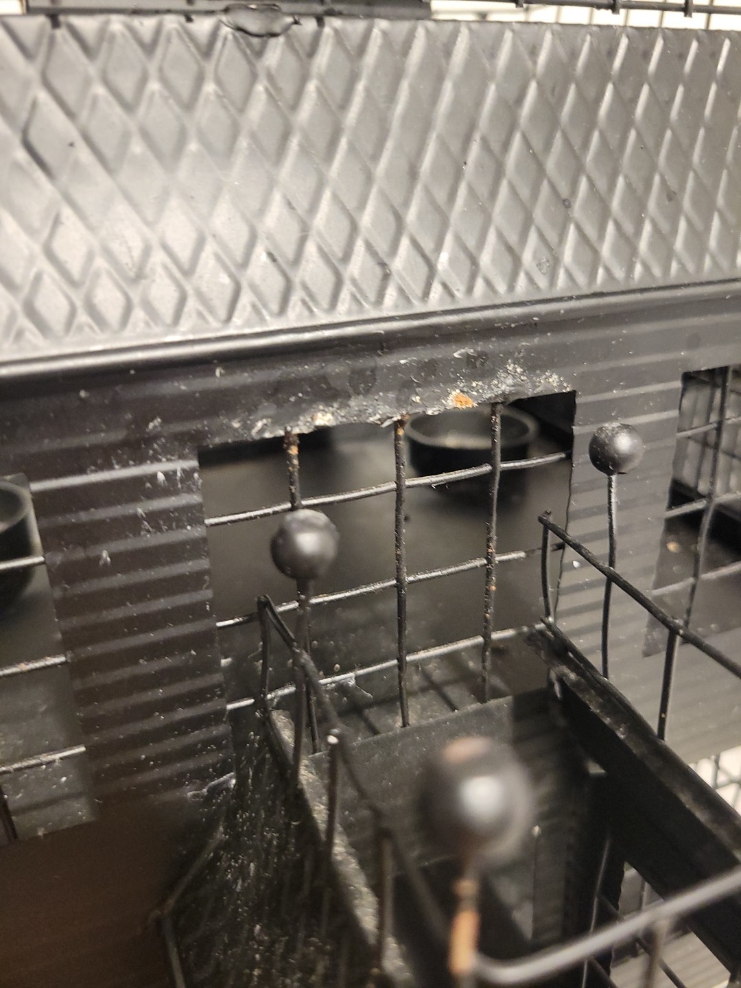 YANKEE CANDLE 2007 Haunted House Tea Light METAL Mansion Manor Black Halloween 