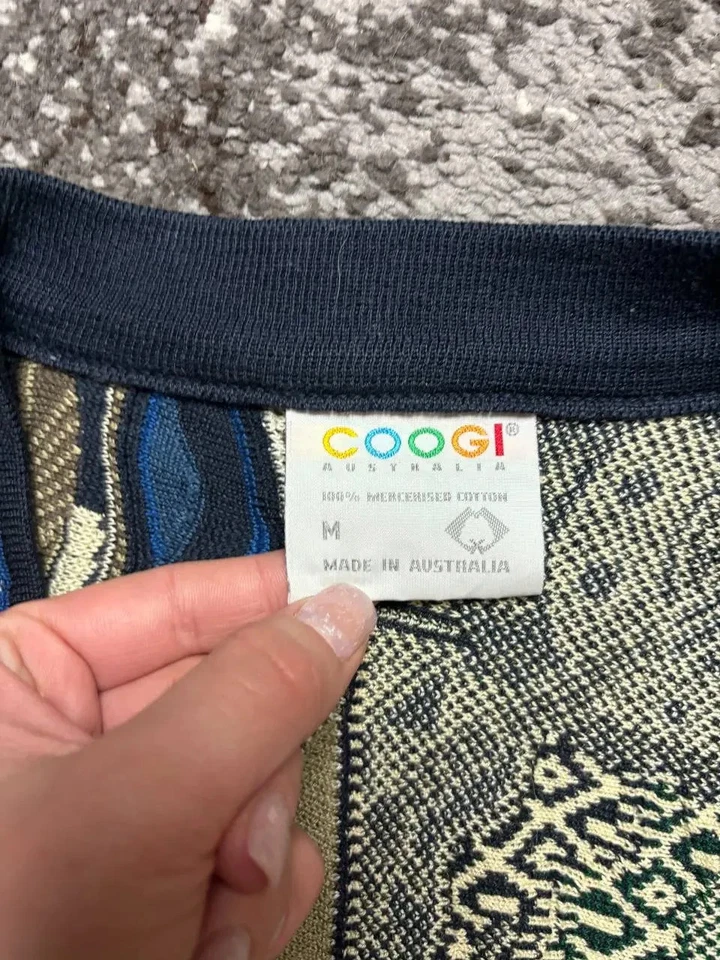 Chaleco cárdigan tejido algodón mercerizado Coogi vintage Foto 4 de 4