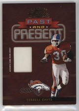 2002 Donruss Classics Past and Present Relic 49/400 Terrell Davis #PP-9 HOF