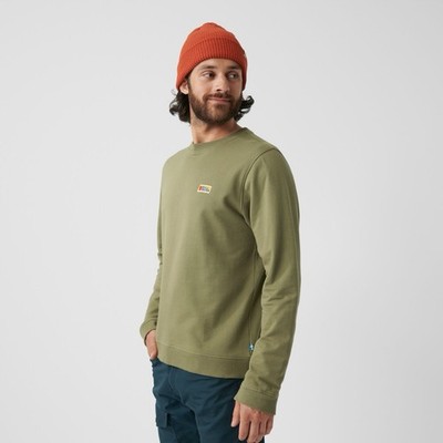 Fjallraven Vardag Sweater Pullover Crewneck Sweatshirt Green Size Medium